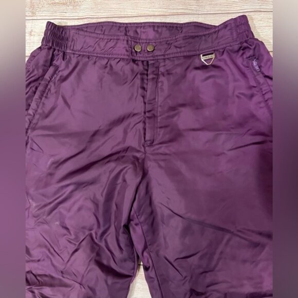 Tyrolia Skiwear Pants Men’s purple Ski Skiing Snow Winter Outdoor Zip Pocket 38 - Picture 2 of 10